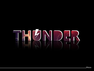 thunder branding concept art design logo photoshop