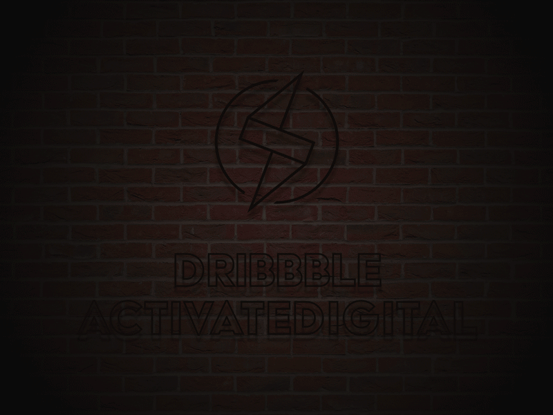 Dribbble Activated! activate animation bolt brand branding colour design digital dribbble gif gifanimation gifart illustration illustrator neon neon light neon sign photoshop return weareback