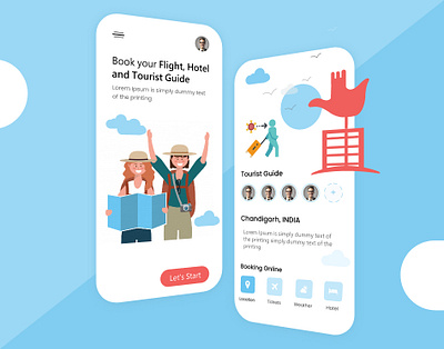 Hotel Booking Design animation app branding design graphic design typography ui ux vector