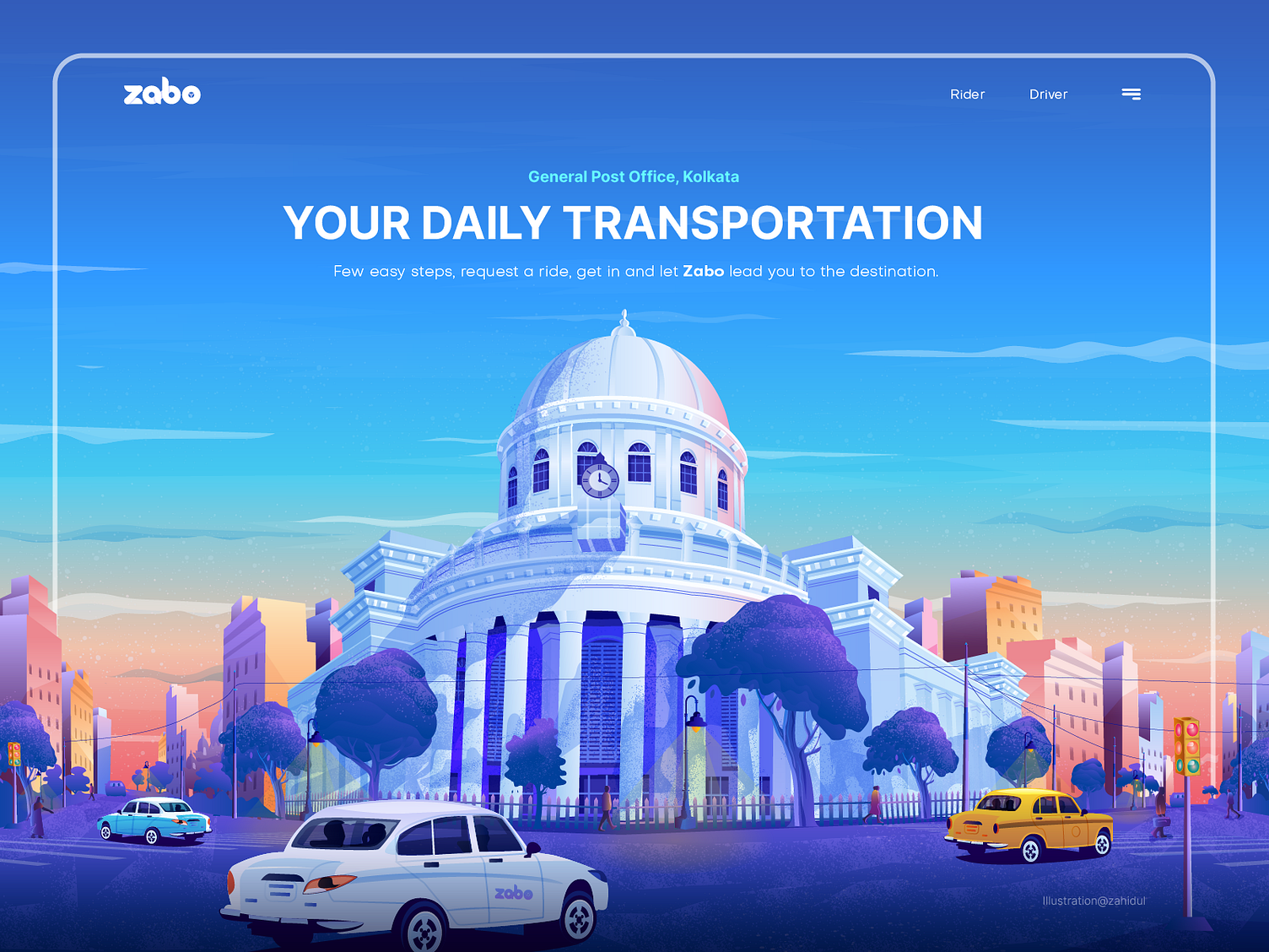 Homepage Illustration By Zahidul On Dribbble