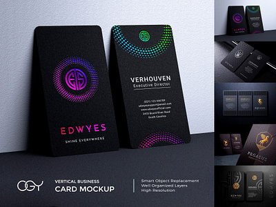 MOCKUP DESIGN - LUXURY VERTICAL BUSINESS CARD MOCK UP branding business business card busniness card mockup card design display free graphic design layer style logo logo mockup mock up mockup mockups personal product psd template visiting card