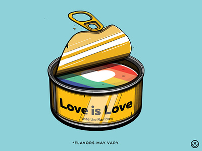 Love is Love creative gay gueer happy impulse happyimpulse illustration lesbian lgbt lgbtq love playful pride pronouns rainbow transgender