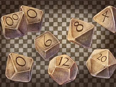 Roll the dices app design dice dices fantasy game game art illustration roleplaygame roleplaying rpg