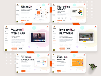 Marketing Website contact us form home page interactive menubar one pager website