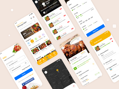 Food Delivery App design ui ux