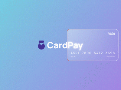 CardPay anim (GIF) ad agency animation app branding flat icon logo minimal typography ui ux