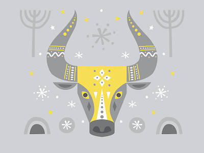 bull pantone 2021 2021 art artwork bull colors flat illustration pantone