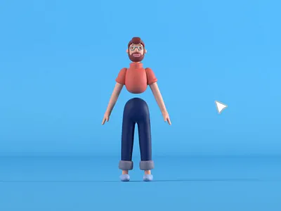 3d Character Pack 3d blender c4d cinema4d icon set illustration interaction