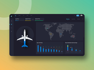 Dashboard 2020 airlines app branding creative design creator data analytics data visualization design designer dribbble graphic design hello dribble logo product design travel travel agency ui ux webdesign