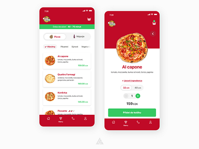 🍕 Pizza Menu App Design app app design debut design food minimal pizza pizza app pizza menu product ui ux