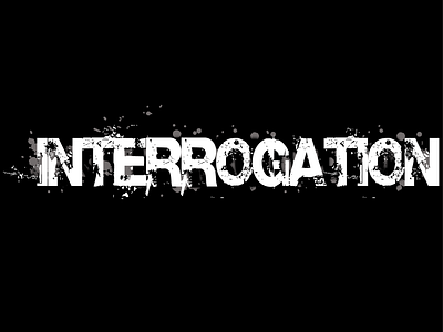 INTERROGATION NETFLIX TITLE animation beautiful logo branding design graphic design horror movie illustration illustrations logo logo design logos minimal netflix netflix logo scene generator thriller