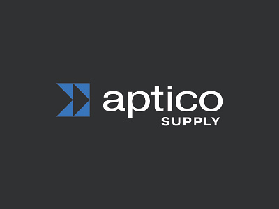 Aptico Supply branding design electrical icon identity logo logotype mark wordmark