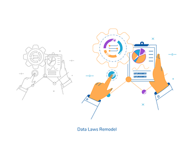 Data Science 2d illustration data analysis data science data visulization flat design flat illustration gfx uxui vector illustration web graphics web illustration website