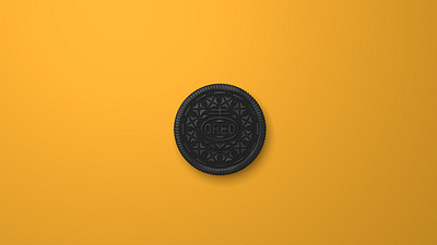 Oreo Gold 3d 3dart 3dmodeling branding c4d cinema4d design illustration minimalism oreo