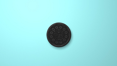 Oreo Blue 3d 3dmodeling branding c4d cinema4d design illustration minimalism oreo