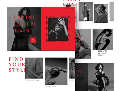 Fashion Web UI beautiful buy clothe collection coloful creative design fashion layout minimal modern spring style ui ux web