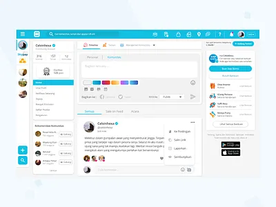 Canal Personal Account app appdesign application socialmedia ui uidesign uiux userexperience userinterface ux uxdesign web website website design
