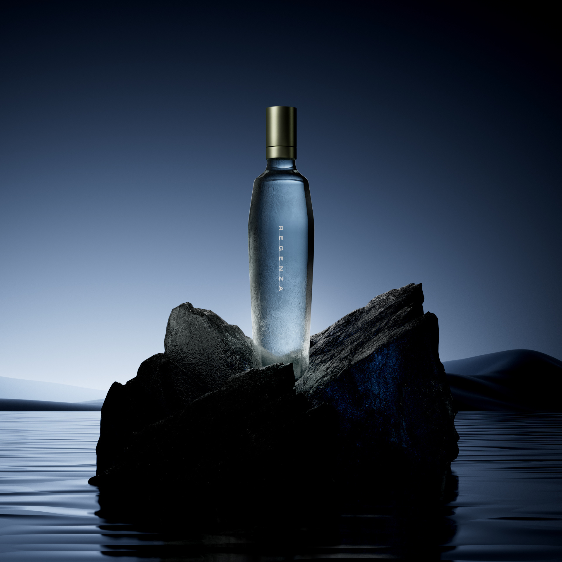 REGENZA 3d c4d crislabno design illustration product render still water