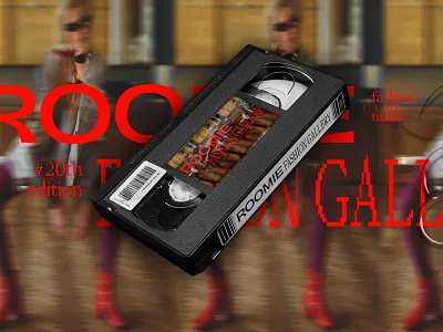 Roomie Fashion Gallery Branding 3d 3d art art direction branding branding design cassette tape contemporary design fashion typography vintage