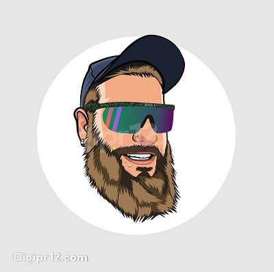 Head cartoon 12 art avatar caricature cartoon character digipr12 digitalart drawing dribbble elegant human illustration man people portrait vector