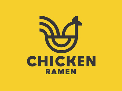 Chicken Ramen - Logo Concept branding concept design flat graphic design icon logo logodesign logodesigner minimal vector