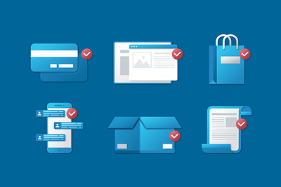 Ecommerce elements branding collection design ecommerce elements icon icon set icons illustration logo ui ux vector