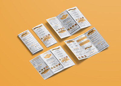 Attractive Cafe Menu Bi Fold Brochure Design Template animation branding design graphic design illustration illustrator typography vector web website