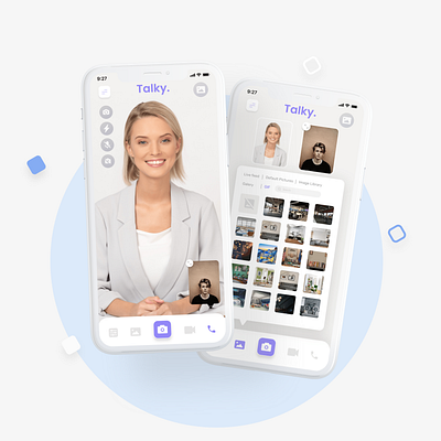 Talky. Mobile App UI Design design illustration ios app design mobile app design mobile ui uidesign uiux design user interface design userinterface web design website design