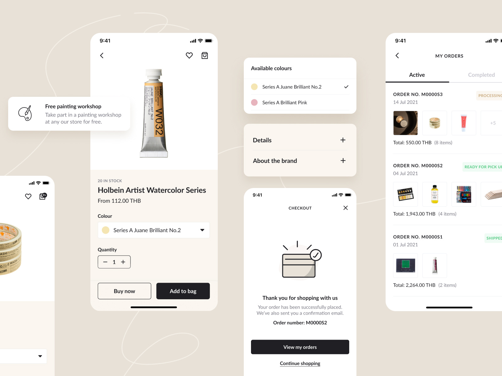 Stationary shopping app by OOZOU on Dribbble
