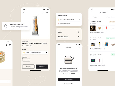 Stationary shopping app app mobile app design ui