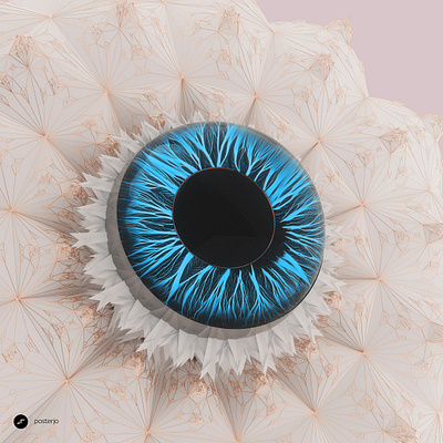 newgen posterjo #85 blender colors eye joansterjo minimal modern octane render poster render retina royal