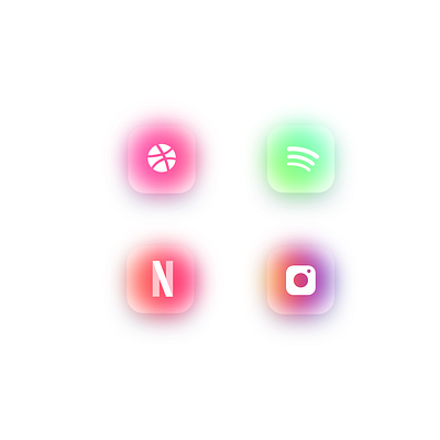 Frosted Glass Icons 2 app app icon frosted glass ui