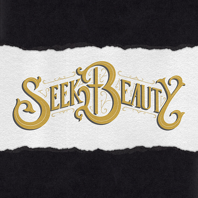 Seek Beauty beauty brand design customtype illustration nero typogaphy vector