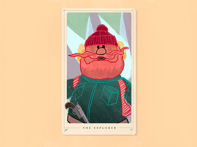 Monday Madness - Yukon Cornelius Tarot christmas classic cornelius design explorer illustration ipad poster procreate rudolph snow tarot type winter xmad yukon