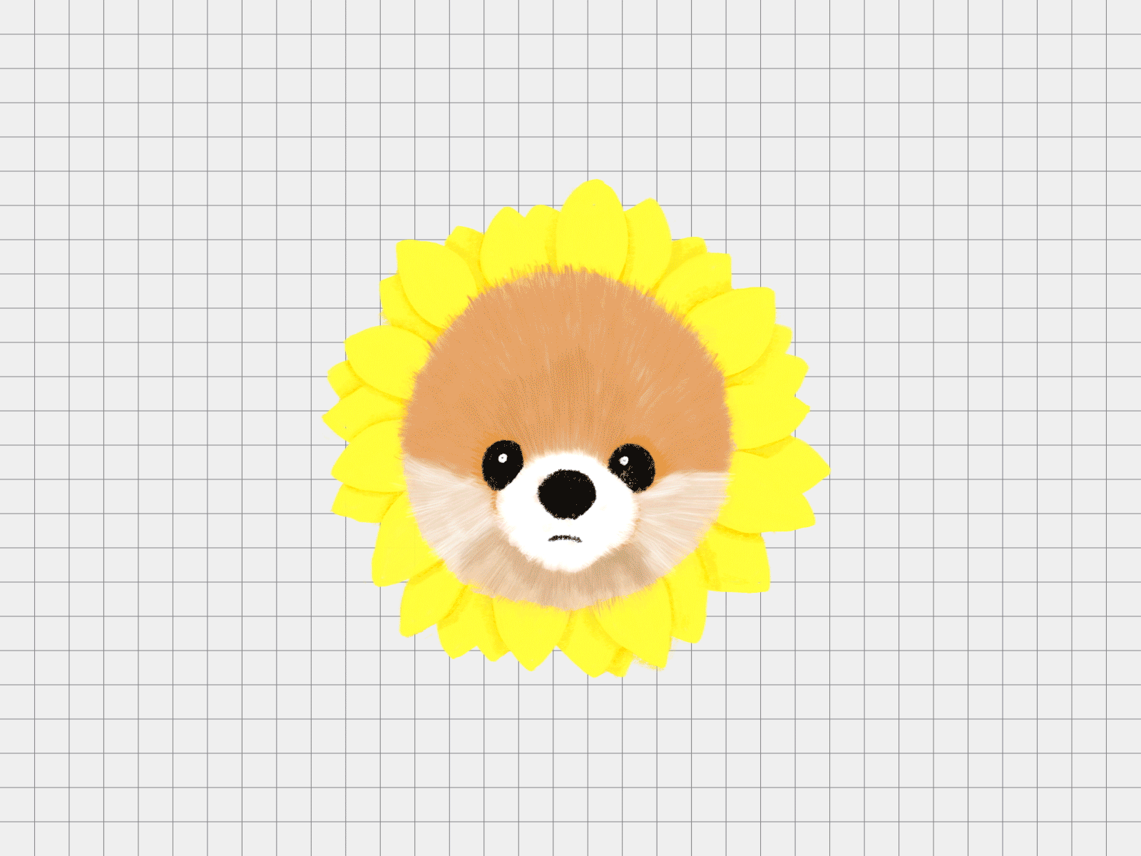 Dog Flower GIF Loop animal animate animation dog flower gif illustration loop motion motion graphics pet puppy