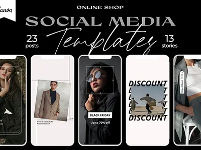 Online Shop Social Media Template design flyer instagram instagram banner instagram post instagram posts instagram stories instagram story template instagram template online shop online shopping shop shopify shopping shopping app shopping cart social media social media pack social media template social media templates