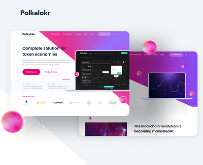 Polkalokr app blockchain design ui ux web3