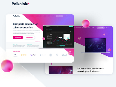 Polkalokr app blockchain design ui ux web3