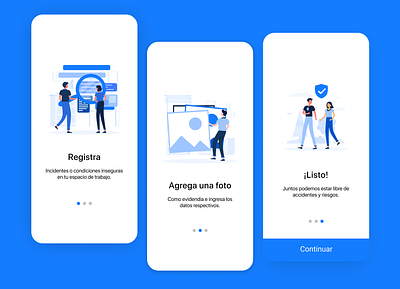 Be Safe App Onboarding app app design design flat illustration intro minimal mobile app design onboarding onboarding screen onboarding ui registration security app trend ui user interface ux ux writing