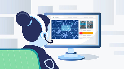 Pangea service app crime design explainer illustration phone postproduction security ui vector