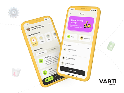 Recycling App Concept app appdesign application colors design figma icons illustration mobile recycling style ui ux