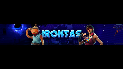 Fortnite Themed Banner branding design logo