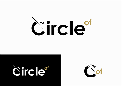 The Circle of branding circle circle logo icon identity logo mark network typography vector