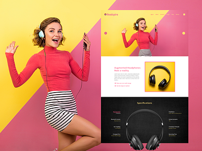 Headspire - Headphone Store Template alexa audio shop earphones fashion fully customizable headphones home speaker minimal mobile optimized parallax retina simple clean