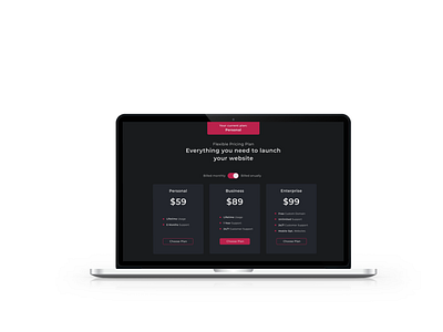 Pricing Plan • Website Launching dailyui design mockup pricing plan ui ui design uidesign ux ux design uxdesign web