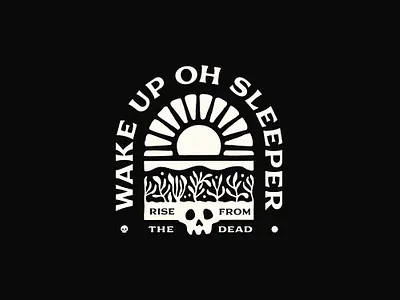 Wake Up Sleeper artwork branding coffee design graphic illustration lettering logo sketch typography