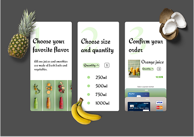 Onboarding 023 100daychallenge daily ui daily ui 023 dailyui dailyui 023 dailyuichallenge design fruits juice mv onboarding online online shop ui