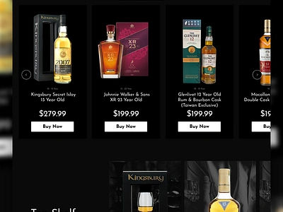 Fine & Rare Scottish Whisky UI Design branding dailydesign graphic design ui ux