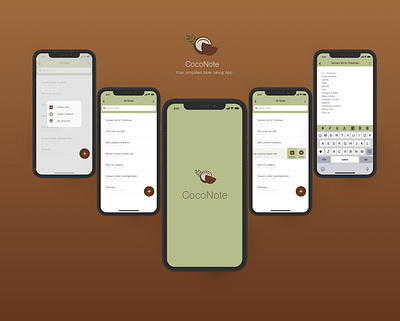 CocoNote Note taking App cocout less is more note taking notes ui