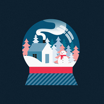 Christmas christmas christmas card christmas tree crystal ball grain holiday design illustration simple simple illustration simplicity snow snowflake snowman